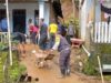 Sinergitas Polisi Bersama TNI dan BPBD Tangani Banjir dan Bersihkan Material Longsor di Kediri